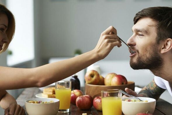 Dietary food for men with prostate