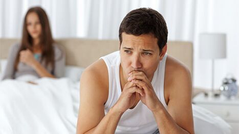 Problems in a man's bed due to prostate